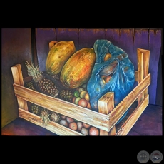 Bodegn de frutas - Pintura al leo - Obra de Vicente Gonzlez Delgado